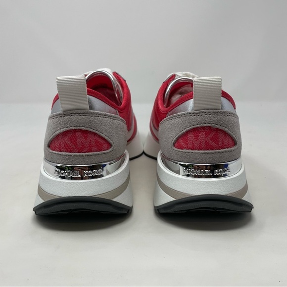 Michael Kors Flynn Trainer Lace Up Sneakers MK Signature Geran Multi NWT - Picture 6 of 13